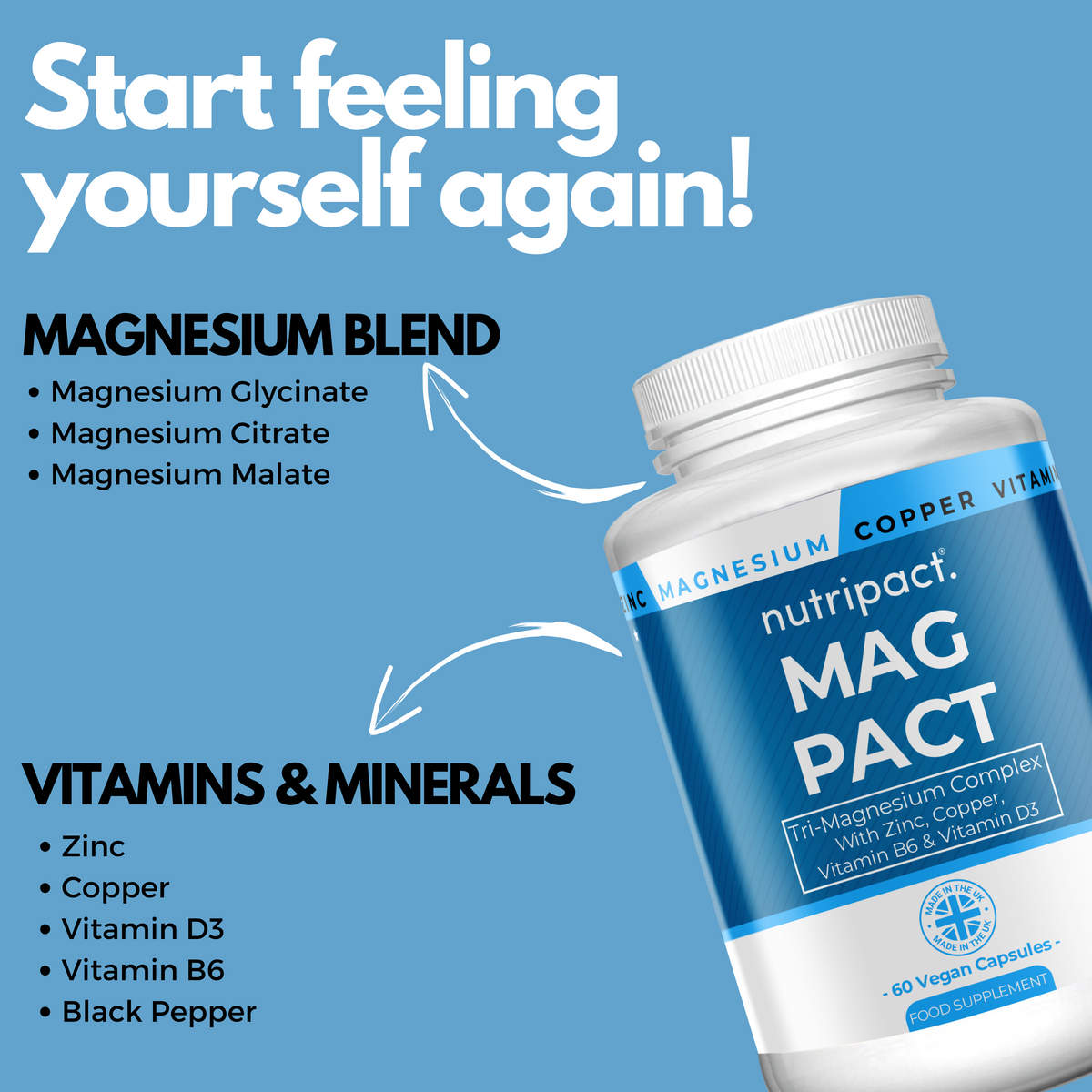 Mag Pact Triple Magnesium Complex Capsules - nutripact