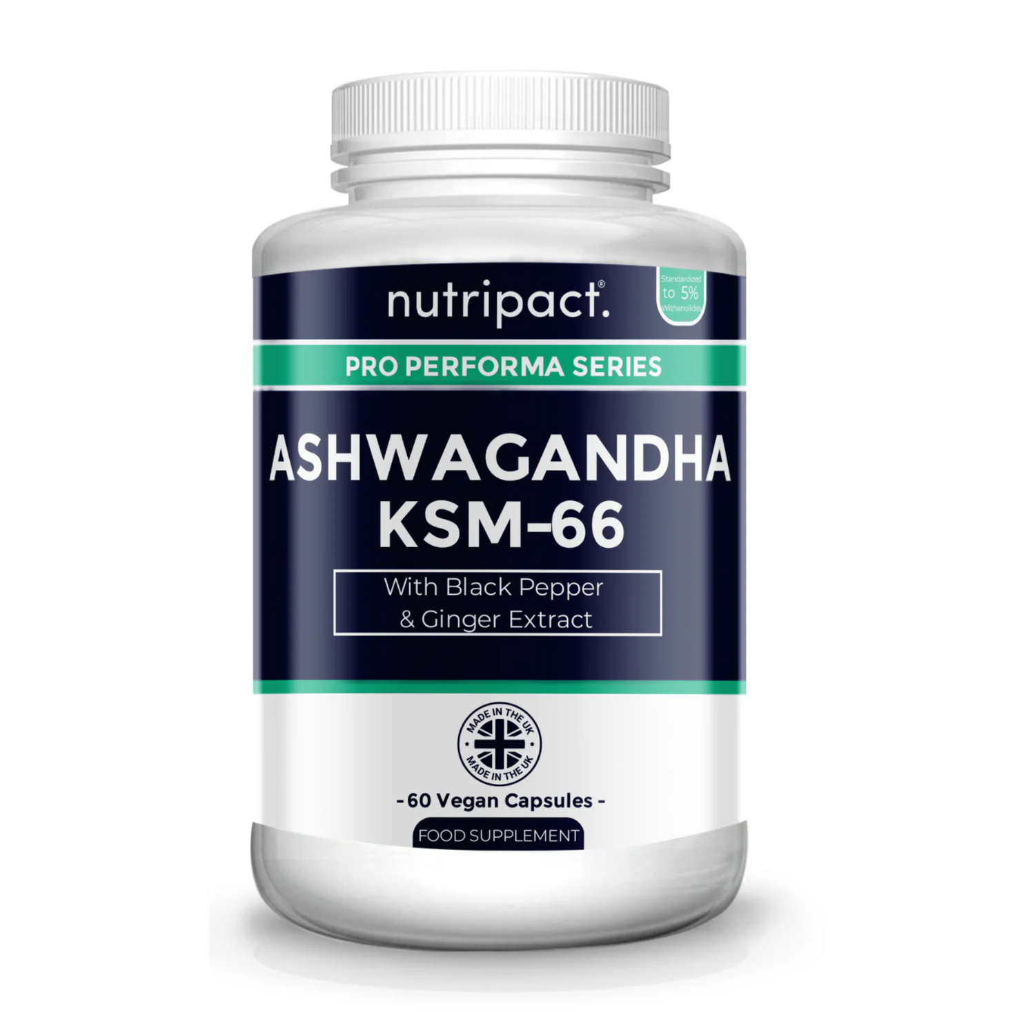 Ashwagandha KSM-66 Complex Capsules - nutripact 
