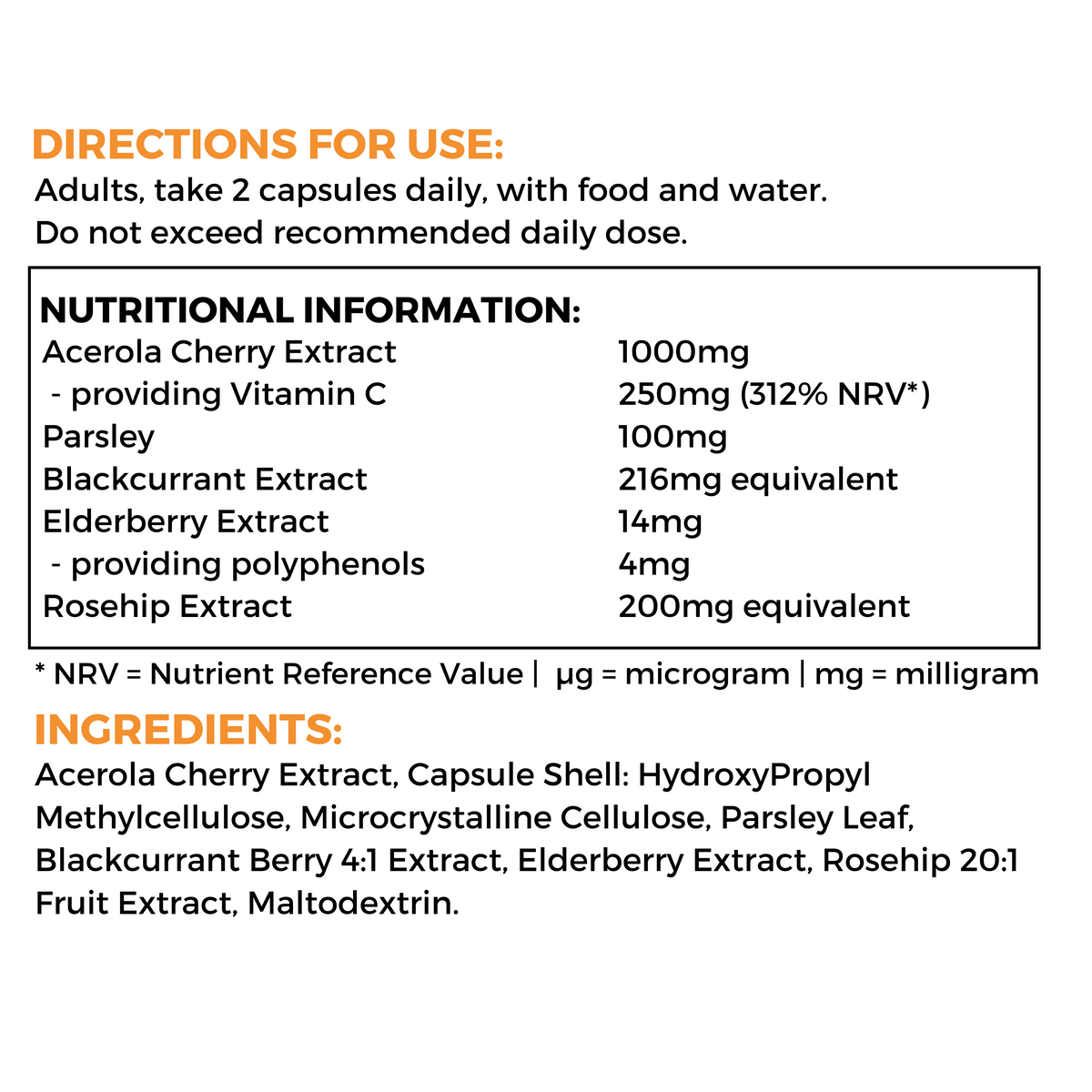 Vitamin C Complex Capsules - nutripact 