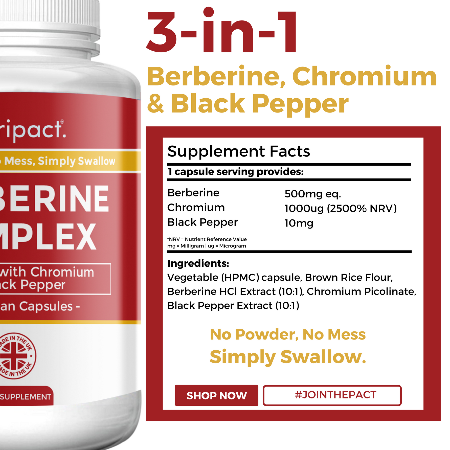 Berberine Complex Capsules - nutripact 