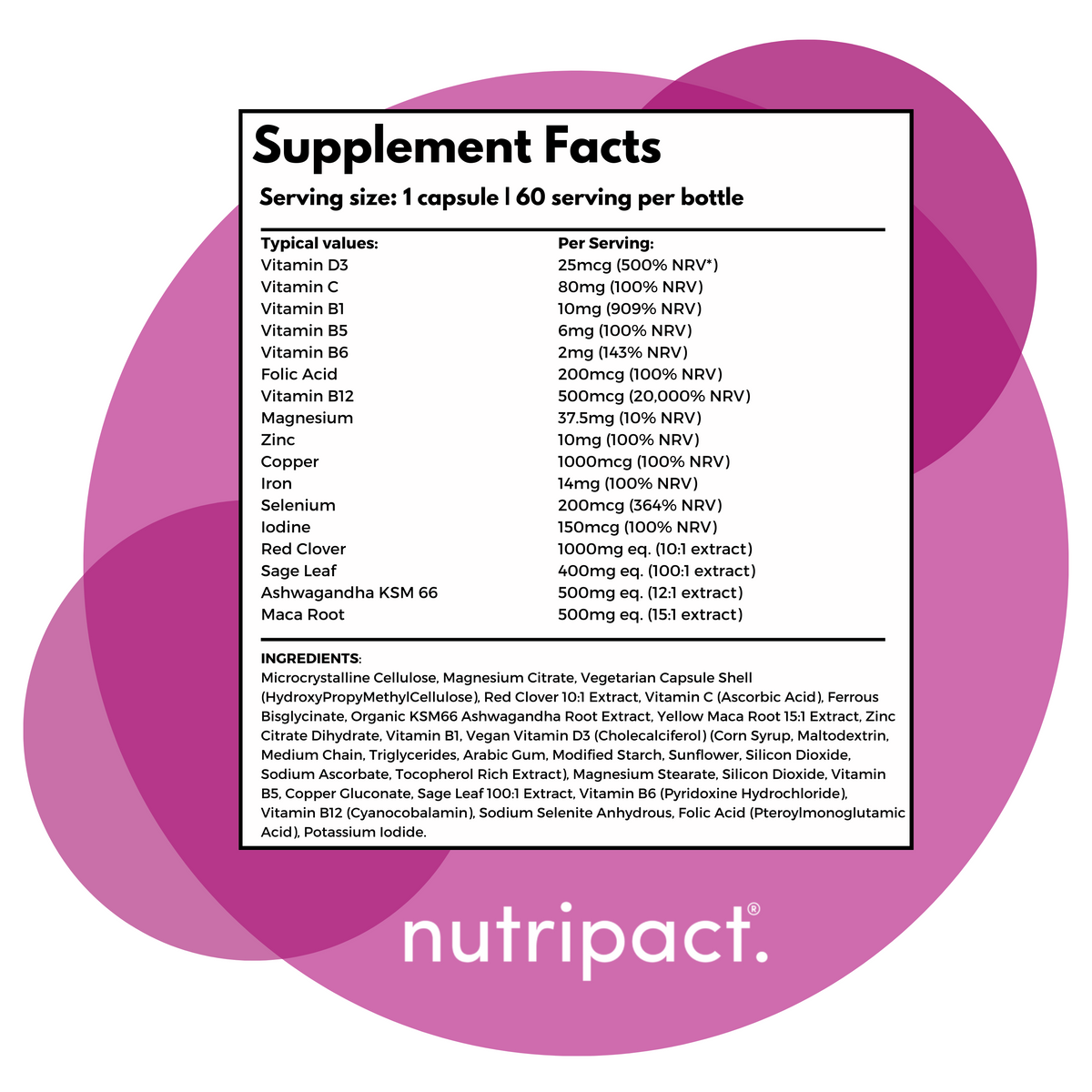 Menopause Complex Capsules - nutripact 