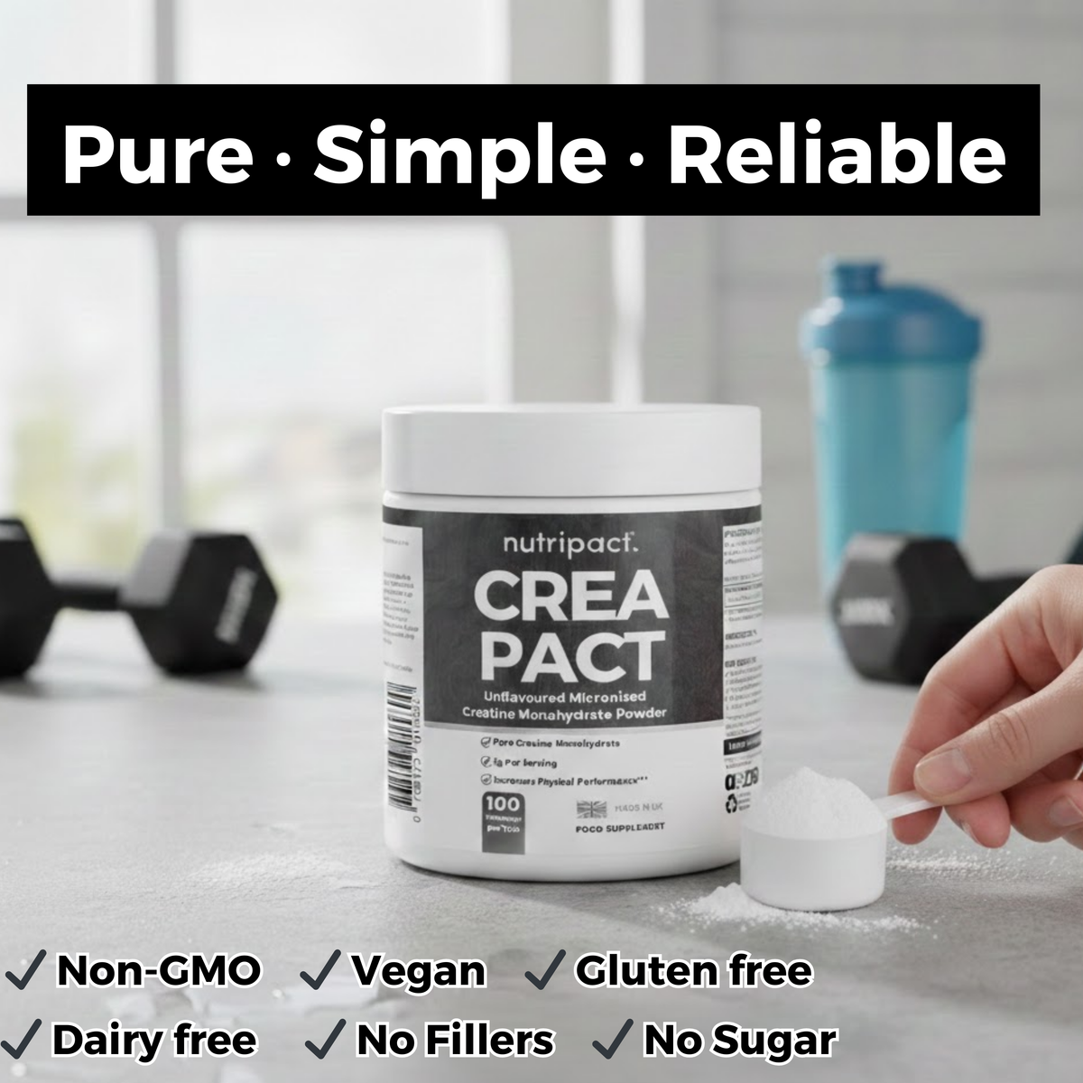 Creatine Monohydrate Powder - nutripact 