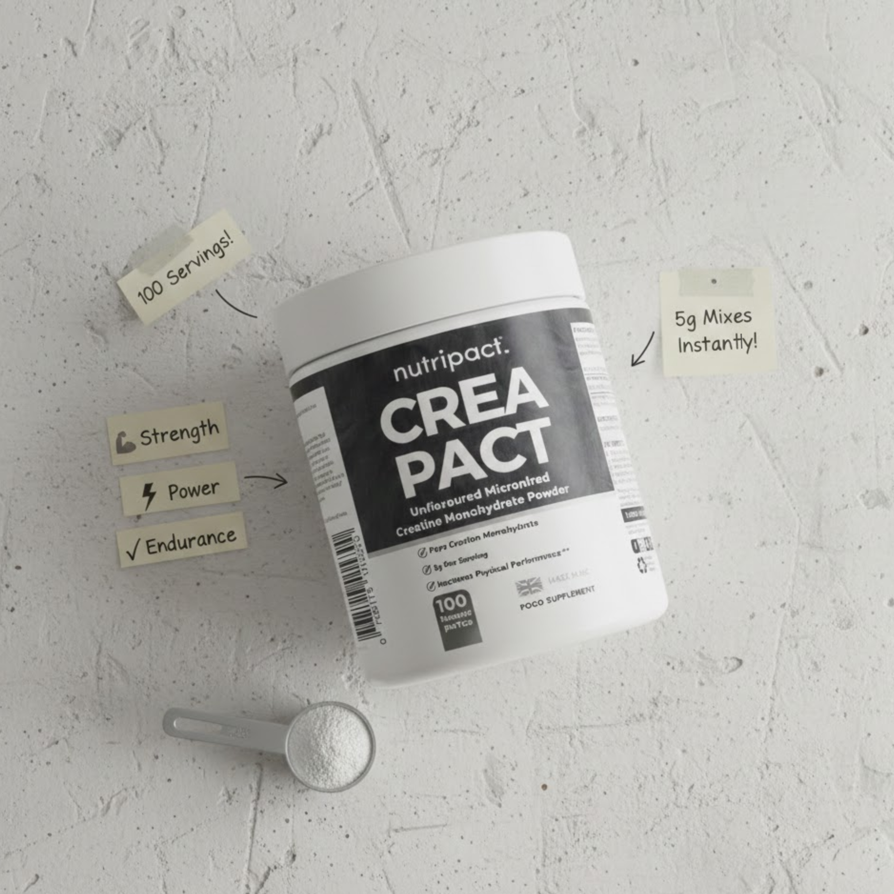 Creatine Monohydrate Powder - nutripact 