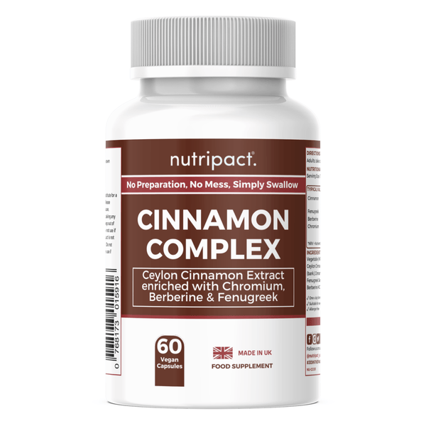 Nutripact Blood Sugar Support Capsules supplement bottle on a white background