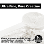 Nutripact Creatine Monohydrate Powder container highlighting key product features including performance and strength benefits