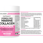 Nutripact Marine Collagen Powder Complex nutritional information label showing ingredients and serving size