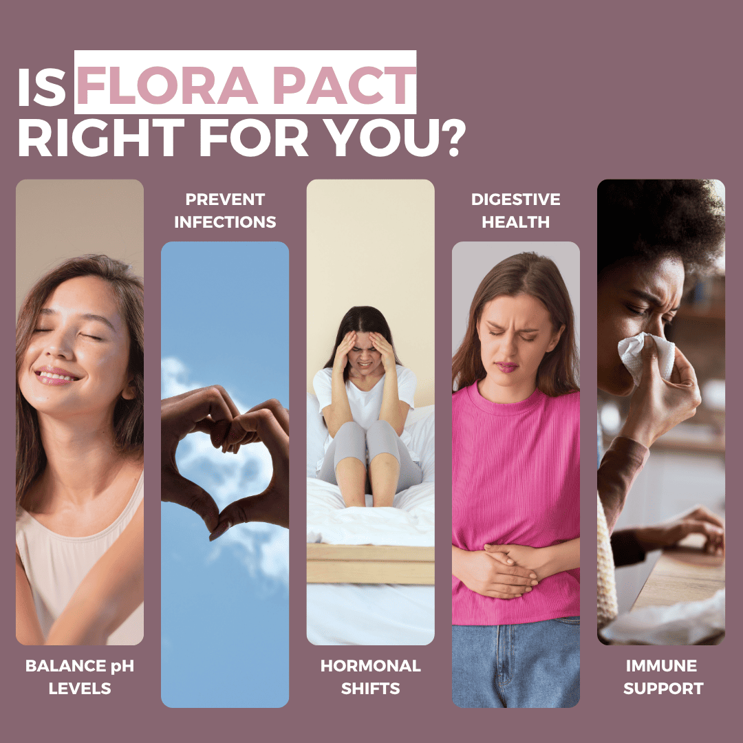 Nutripact Women's Flora Probiotic Capsules benefits: Balance pH Levels, Prevent Infections, Hormonal Shifts, Digestive Health , Immune Support