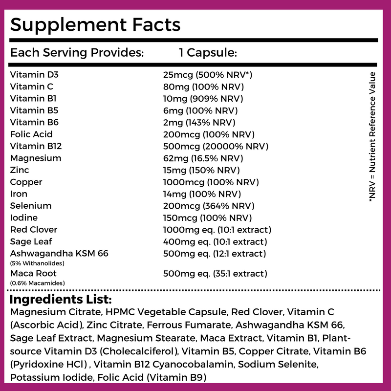 Meno Pact Complex - 60 Vegan Capsules - nutripact 